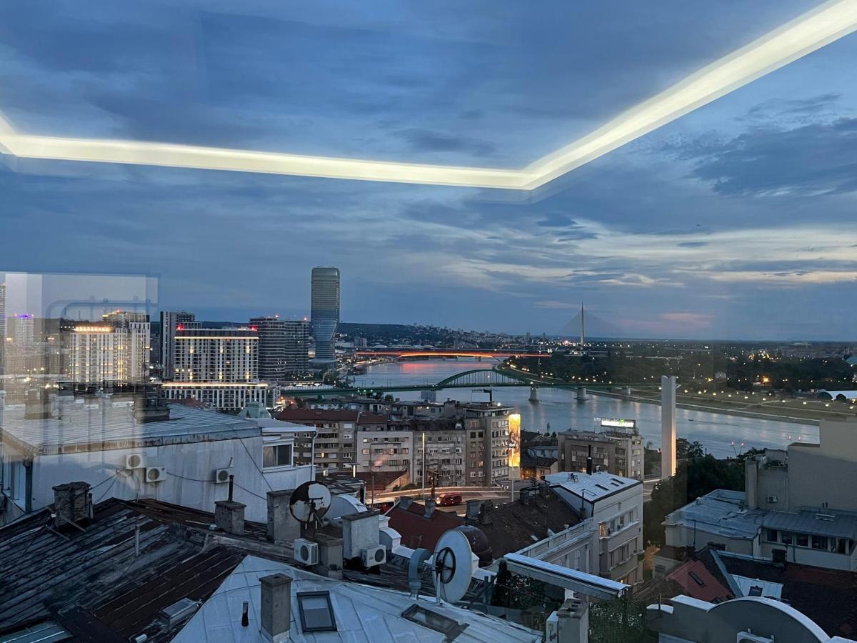 Central Sky View Apartment Beograd Bagian luar foto